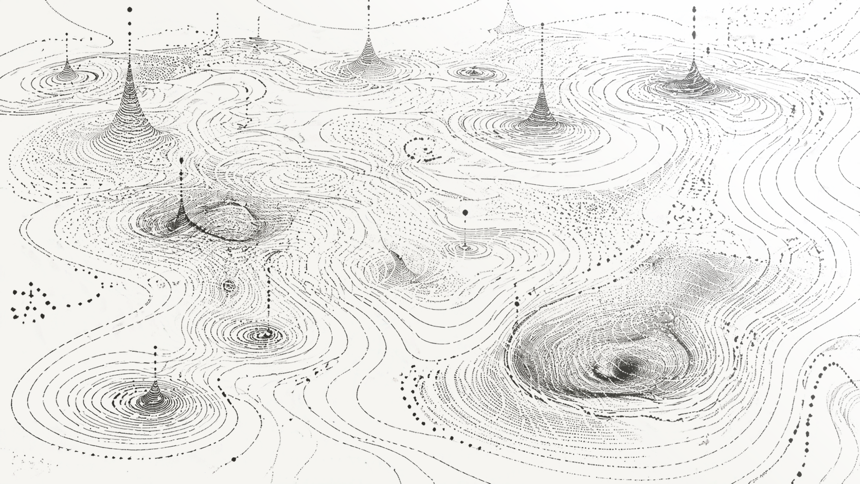 Latent space topographical map